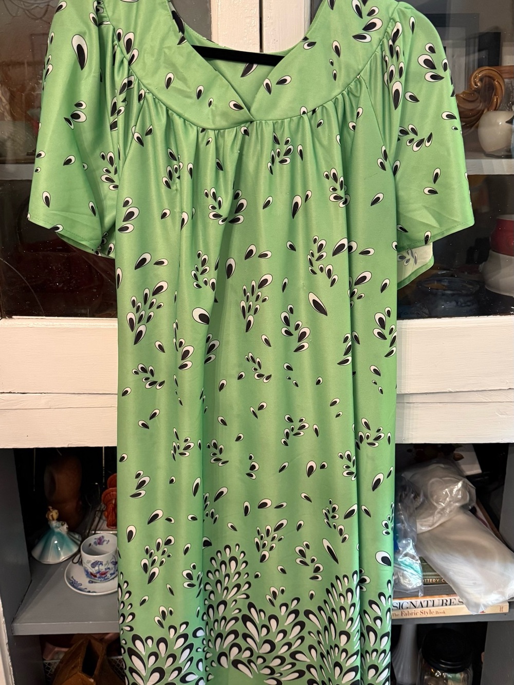 Anthony Richards Green Short Sleeve Printed Tunic